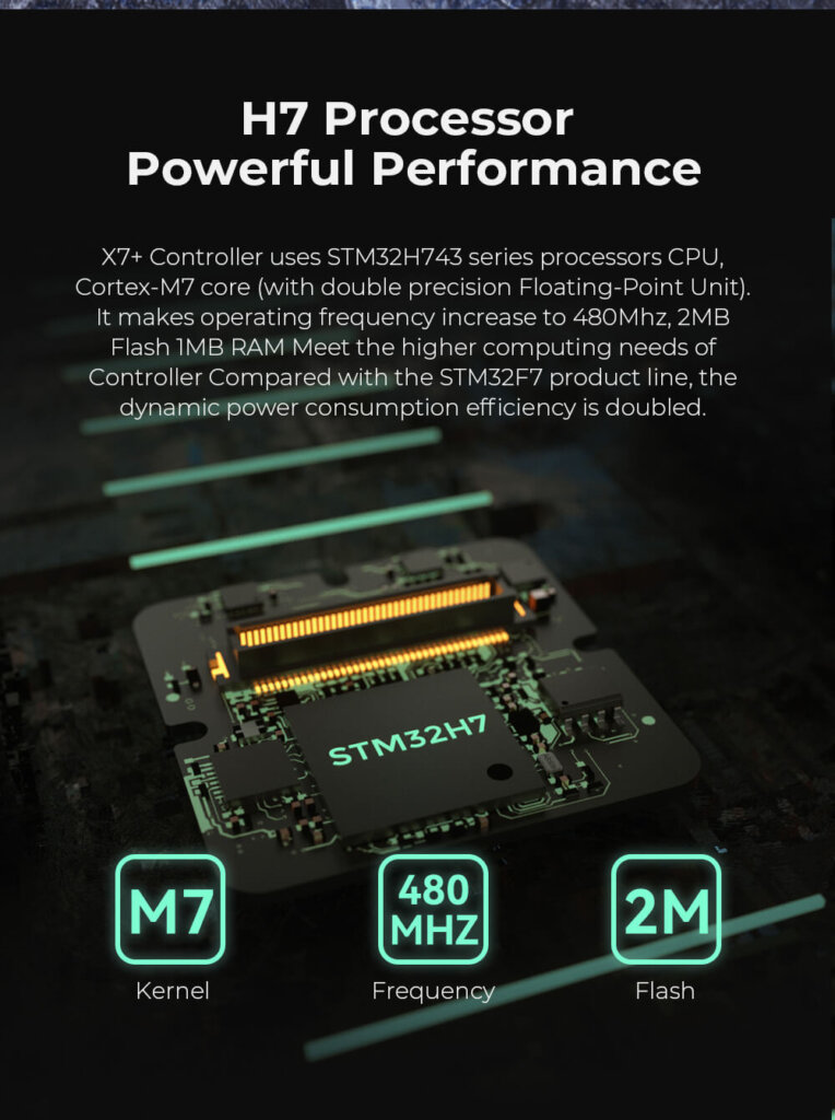 CUAV X7+ Controller Feature: H7 Processor Powerful Performance