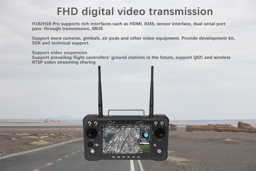 H16/H16 Pro Remote Controller Feature: FHD digital video transmission