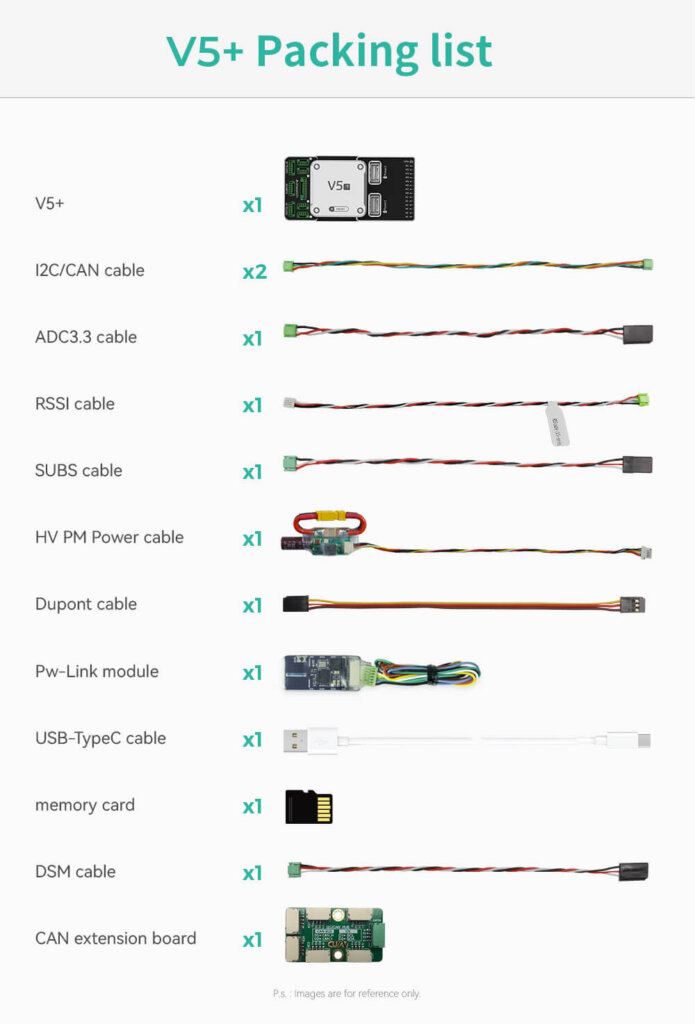 V5+ Controller Packing List