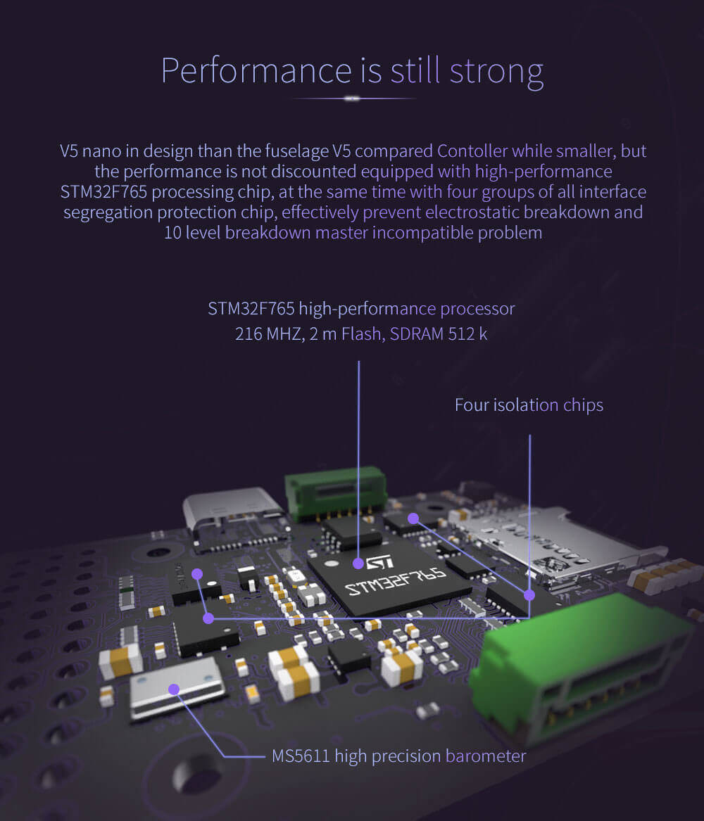 CUAV V5 Nano Controller Feature: Performance is still strong