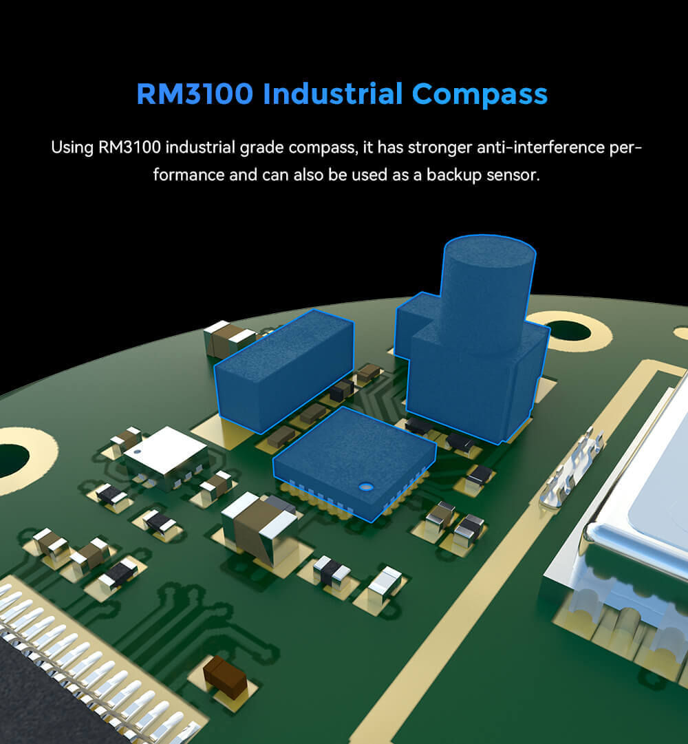 NEO 3X GNSS Module Feature: RM3100 Industrial Compass