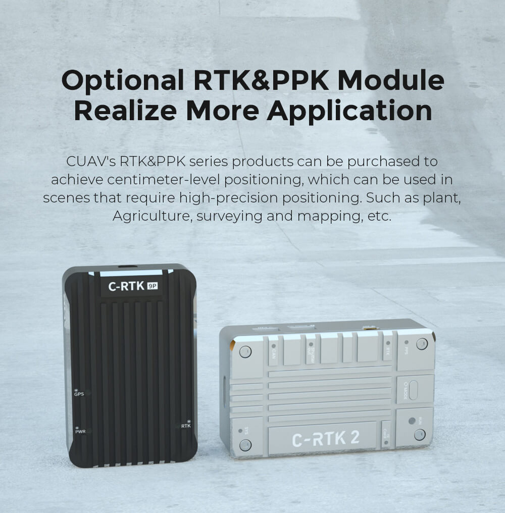 CUAV X7+ Pro Controller Feature: Optional RTK & PPK Module Realize More Application