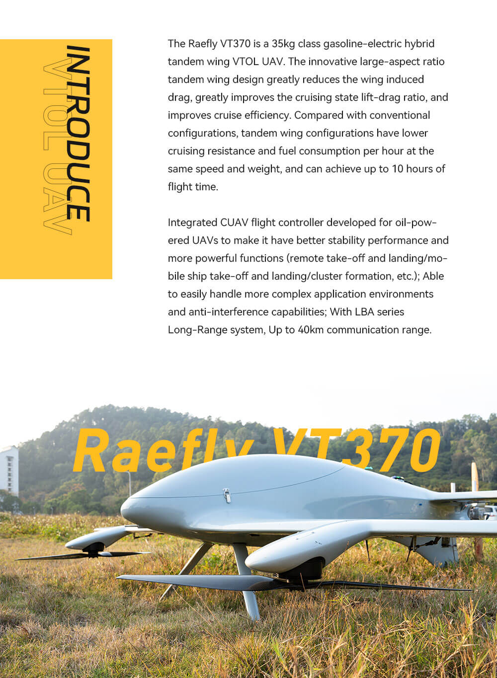Raefly VT370 UAV Brief