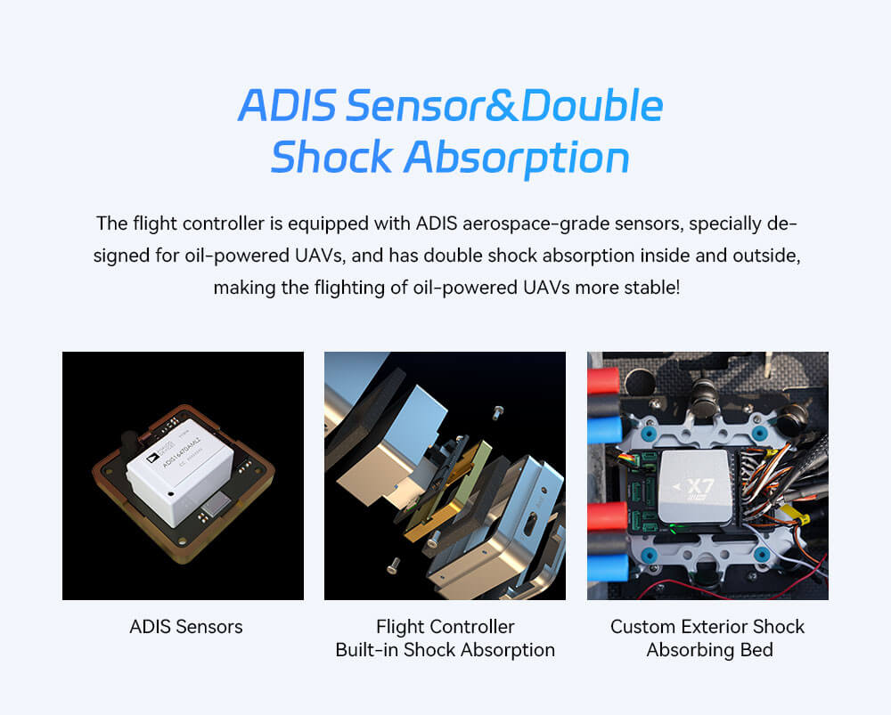 Raefly VT370 VTOL UAV Feature: ADlS Sensor & Double Shock Absorption