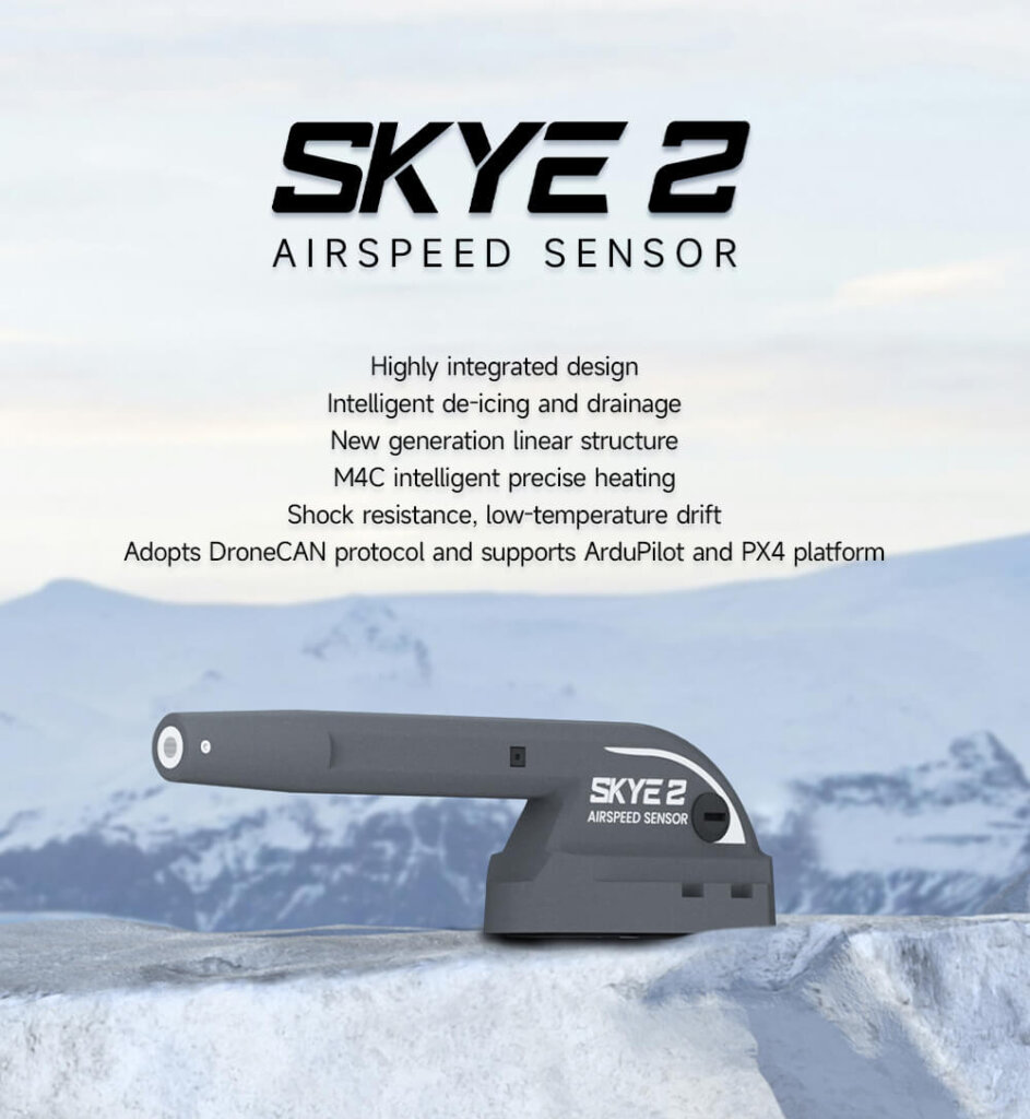CUAV SKYE 2 Airspeed Sensor Intelligent De-icing Heating 4 CUAV SKYE 2 Airspeed Sensor Description
