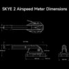 SKYE 2 Airspeed Meter Dimensions