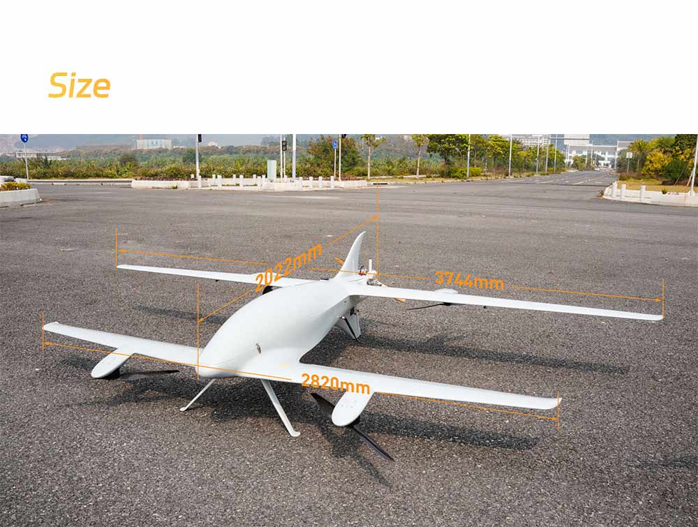 VT370 Vtol UAV Dimensions