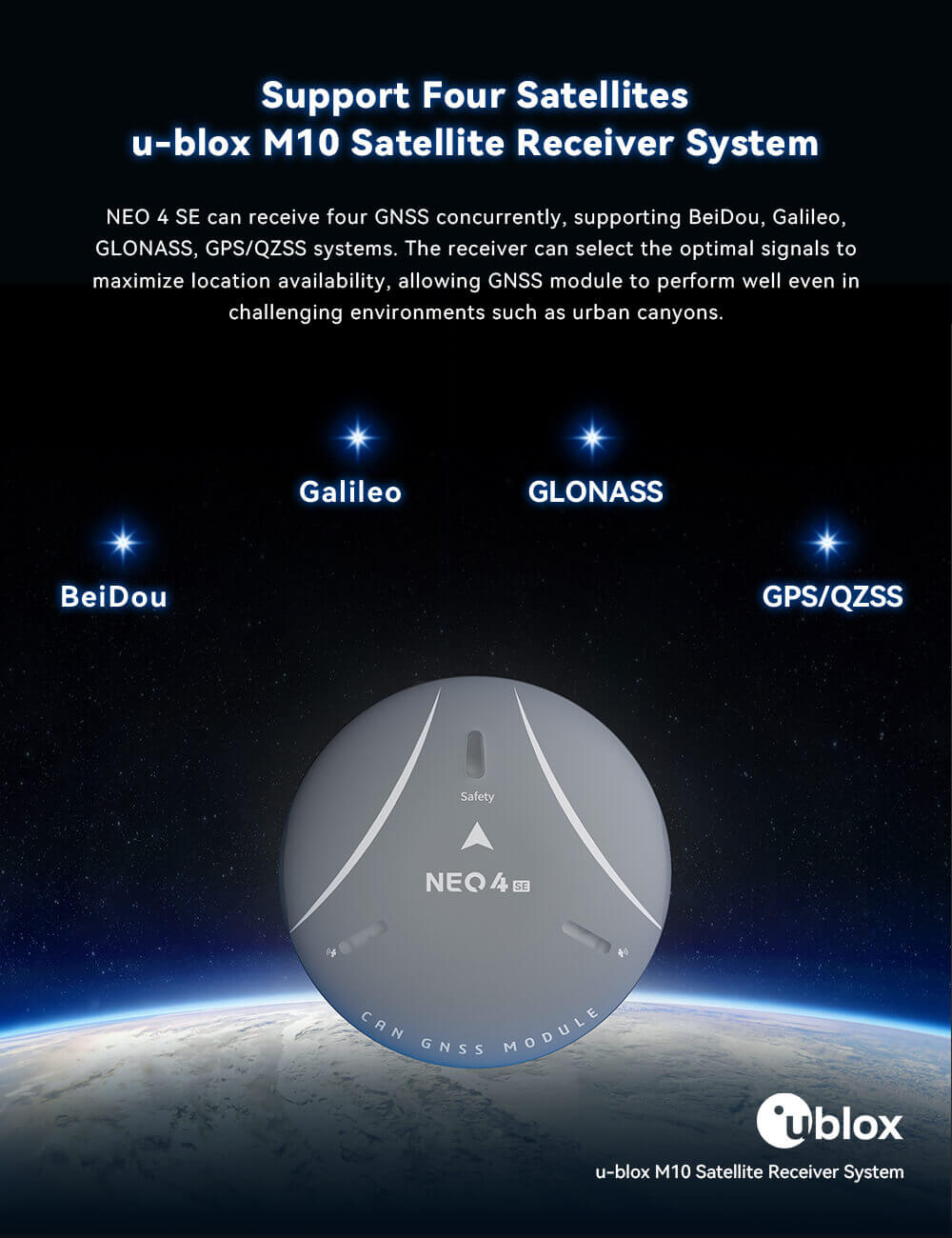 CUAV NEO 4 SE GPS GNSS Module U-BLOX M10 – CUAV Official Store