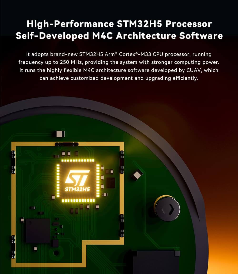 NEO 4 SE GNSS Feature: High-Performance STM32H5 Processor | Self-Developed M4C Architecture Software