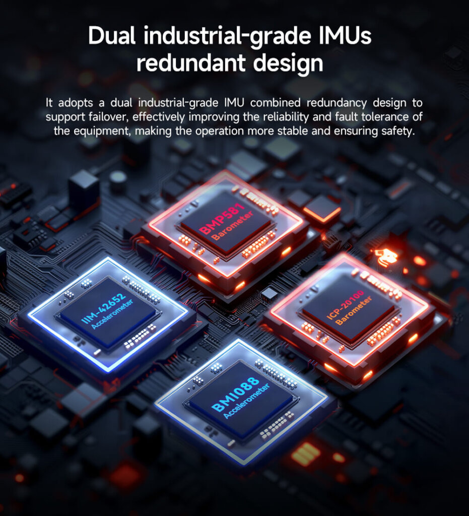 7-Nano Controller: Dual industrial-grade IMUs redundant design
