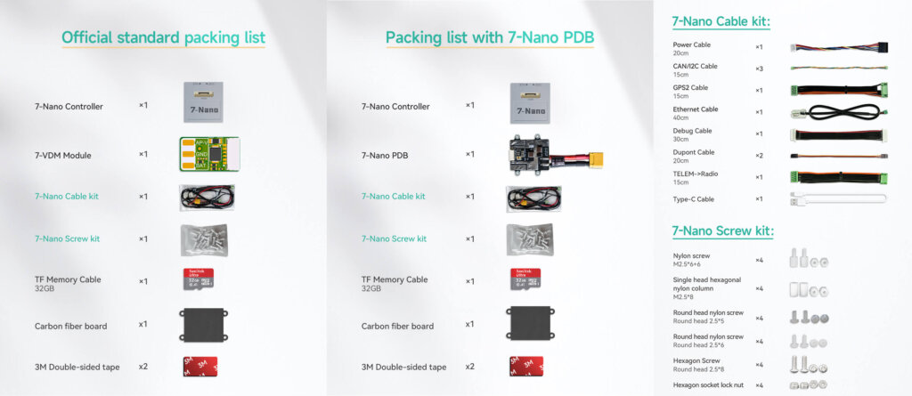 7-Nano Controller Accessories List