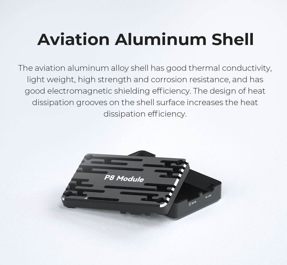 CUAV P8 Radio Telemetry Feature: Aviation Aluminum Shell