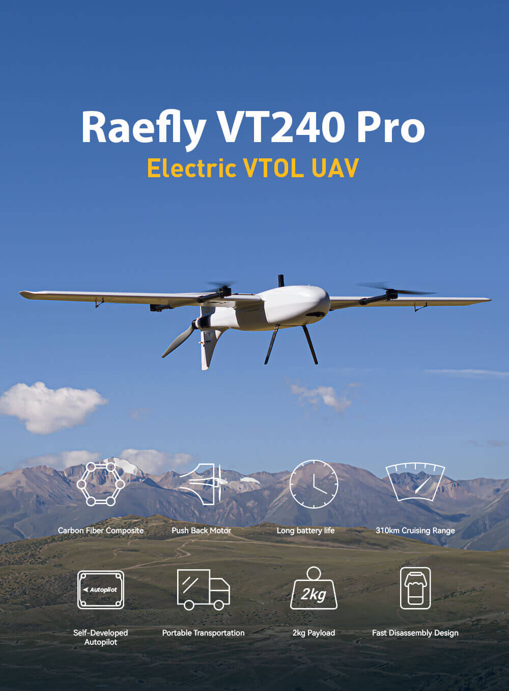 Raefly VT240 Pro UAV Feature