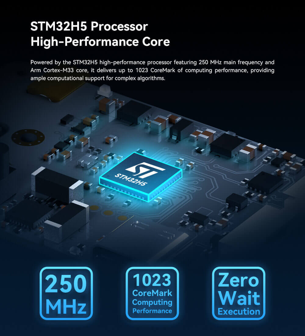 C-RTK 3 G5 GNSS Module: STM32H5 Processor High-Performance Core
