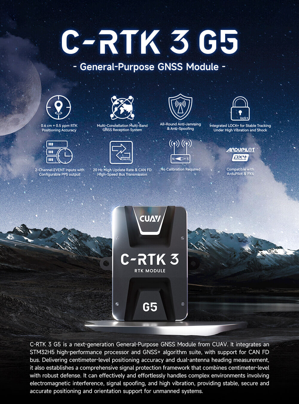 C-RTK 3 G5 GNSS Module Product Descriptions